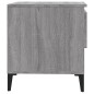 vidaXL Beistelltisch Grau Sonoma 50x46x50 cm Holzwerkstoff vidaXL Beistelltisch Grau Sonoma 50x46x50 cm Holzwerkstoff