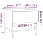 vidaXL Beistelltisch Grau Sonoma 50x46x50 cm Holzwerkstoff vidaXL Beistelltisch Grau Sonoma 50x46x50 cm Holzwerkstoff