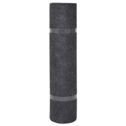 vidaXL Messeteppich Rillen 1,2x15 m Anthrazit