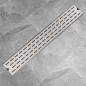vidaXL Gerade Duschrinne Linien 730x140 mm Edelstahl vidaXL Gerade Duschrinne Linien 730x140 mm Edelstahl