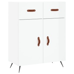 vidaXL Sideboard Hochglanz-Weiß 69,5x34x90 cm Holzwerkstoff