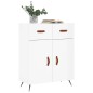 vidaXL Sideboard Hochglanz-Weiß 69,5x34x90 cm Holzwerkstoff
