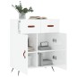 vidaXL Sideboard Hochglanz-Weiß 69,5x34x90 cm Holzwerkstoff