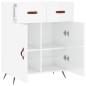 vidaXL Sideboard Hochglanz-Weiß 69,5x34x90 cm Holzwerkstoff