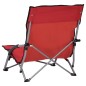 vidaXL Klappbare Strandstühle 2 Stk. Rot Stoff vidaXL Klappbare Strandstühle 2 Stk. Rot Stoff