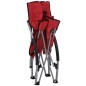 vidaXL Klappbare Strandstühle 2 Stk. Rot Stoff vidaXL Klappbare Strandstühle 2 Stk. Rot Stoff