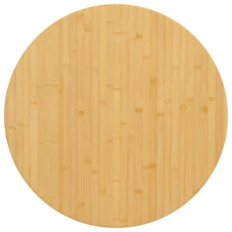 vidaXL Tischplatte Ø90x1,5 cm Bambus