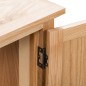 vidaXL Eckschrank 80 x 33,5 x 78 cm Massivholz Eiche vidaXL Eckschrank 80 x 33,5 x 78 cm Massivholz Eiche