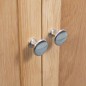 vidaXL Eckschrank 80 x 33,5 x 78 cm Massivholz Eiche vidaXL Eckschrank 80 x 33,5 x 78 cm Massivholz Eiche