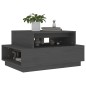 vidaXL Couchtisch Grau 80x55x40,5 cm Massivholz Kiefer vidaXL Couchtisch Grau 80x55x40,5 cm Massivholz Kiefer