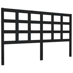 vidaXL Kopfteil Schwarz 165,5x4x100 cm Massivholz Kiefer