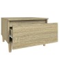 vidaXL Beistelltisch Sonoma-Eiche 50x46x35 cm Holzwerkstoff vidaXL Beistelltisch Sonoma-Eiche 50x46x35 cm Holzwerkstoff