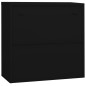 vidaXL Büroschrank Schwarz 90x40x90 cm Stahl vidaXL Büroschrank Schwarz 90x40x90 cm Stahl