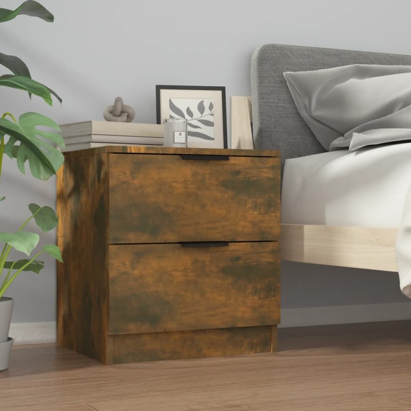 vidaXL Nachttisch Räuchereiche Holzwerkstoff vidaXL Nachttisch Räuchereiche Holzwerkstoff