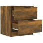 vidaXL Nachttisch Räuchereiche Holzwerkstoff vidaXL Nachttisch Räuchereiche Holzwerkstoff