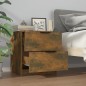 vidaXL Nachttisch Räuchereiche Holzwerkstoff vidaXL Nachttisch Räuchereiche Holzwerkstoff