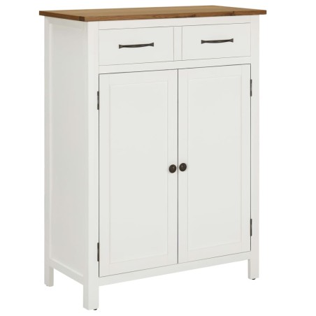 vidaXL Schuhschrank 76x37x105 cm Eiche Massivholz