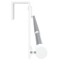 Gardinenstangen 2 Stk. Weiß und Silbern 60-105 cm Aluminium Gardinenstangen 2 Stk. Weiß und Silbern 60-105 cm Aluminium