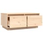 vidaXL Couchtisch 80x50x35 cm Massivholz Kiefer vidaXL Couchtisch 80x50x35 cm Massivholz Kiefer