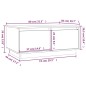 vidaXL Couchtisch 80x50x35 cm Massivholz Kiefer vidaXL Couchtisch 80x50x35 cm Massivholz Kiefer