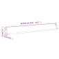 Gardinenstangen 2 Stk. Weiß und Silbern 60-105 cm Aluminium Gardinenstangen 2 Stk. Weiß und Silbern 60-105 cm Aluminium