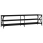 vidaXL TV-Schrank Schwarz 180x40x50 cm Holzwerkstoff vidaXL TV-Schrank Schwarz 180x40x50 cm Holzwerkstoff