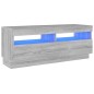 vidaXL TV-Schrank mit LED-Leuchten Grau Sonoma 100x35x40 cm vidaXL TV-Schrank mit LED-Leuchten Grau Sonoma 100x35x40 cm