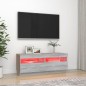 vidaXL TV-Schrank mit LED-Leuchten Grau Sonoma 100x35x40 cm vidaXL TV-Schrank mit LED-Leuchten Grau Sonoma 100x35x40 cm