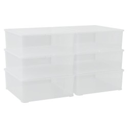 Aufbewahrungsboxen Kunststoff 6 Stk. 5 L Stapelbar