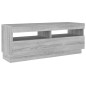 vidaXL TV-Schrank mit LED-Leuchten Grau Sonoma 100x35x40 cm vidaXL TV-Schrank mit LED-Leuchten Grau Sonoma 100x35x40 cm
