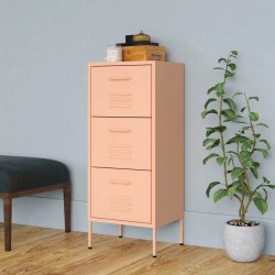 vidaXL Lagerschrank Rosa 42,5x35x101,5 cm Stahl    