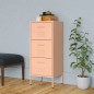 vidaXL Lagerschrank Rosa 42,5x35x101,5 cm Stahl vidaXL Lagerschrank Rosa 42,5x35x101,5 cm Stahl