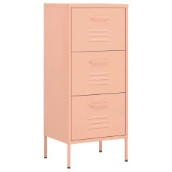 vidaXL Lagerschrank Rosa 42,5x35x101,5 cm Stahl    