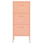 vidaXL Lagerschrank Rosa 42,5x35x101,5 cm Stahl vidaXL Lagerschrank Rosa 42,5x35x101,5 cm Stahl