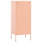 vidaXL Lagerschrank Rosa 42,5x35x101,5 cm Stahl vidaXL Lagerschrank Rosa 42,5x35x101,5 cm Stahl