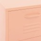 vidaXL Lagerschrank Rosa 42,5x35x101,5 cm Stahl vidaXL Lagerschrank Rosa 42,5x35x101,5 cm Stahl