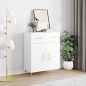 vidaXL Sideboard Hochglanz-Weiß 69,5x34x90 cm Holzwerkstoff vidaXL Sideboard Hochglanz-Weiß 69,5x34x90 cm Holzwerkstoff