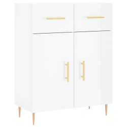 vidaXL Sideboard Hochglanz-Weiß 69,5x34x90 cm Holzwerkstoff