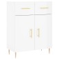 vidaXL Sideboard Hochglanz-Weiß 69,5x34x90 cm Holzwerkstoff vidaXL Sideboard Hochglanz-Weiß 69,5x34x90 cm Holzwerkstoff