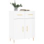 vidaXL Sideboard Hochglanz-Weiß 69,5x34x90 cm Holzwerkstoff vidaXL Sideboard Hochglanz-Weiß 69,5x34x90 cm Holzwerkstoff