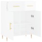 vidaXL Sideboard Hochglanz-Weiß 69,5x34x90 cm Holzwerkstoff vidaXL Sideboard Hochglanz-Weiß 69,5x34x90 cm Holzwerkstoff