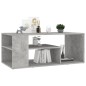 vidaXL Couchtisch Betongrau 100x50x40 cm Holzwerkstoff vidaXL Couchtisch Betongrau 100x50x40 cm Holzwerkstoff