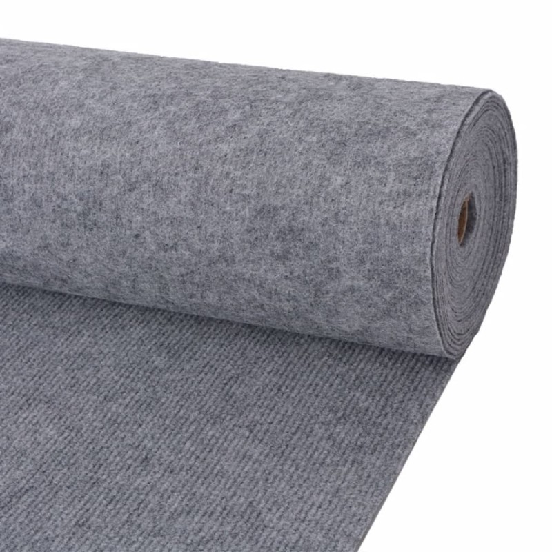 vidaXL Messeteppich Rillen 1,2x20 m Grau vidaXL Messeteppich Rillen 1,2x20 m Grau