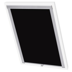 vidaXL Verdunklungsrollo Schwarz MK04