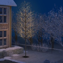 vidaXL Weihnachtsbaum 2000 LEDs Warmweißes Licht Kirschblüten 500 cm