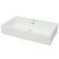 vidaXL Waschbecken mit Hahnloch Keramik Weiß 76x42,5x14,5 cm vidaXL Waschbecken mit Hahnloch Keramik Weiß 76x42,5x14,5 cm