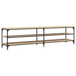 vidaXL TV-Schrank Sonoma-Eiche 200x30x50 cm Holzwerkstoff und Metall