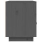 vidaXL Nachttisch Grau 40x34x45 cm Massivholz Kiefer vidaXL Nachttisch Grau 40x34x45 cm Massivholz Kiefer