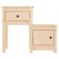 vidaXL Nachttisch 79,5x38x65,5 cm Massivholz Kiefer vidaXL Nachttisch 79,5x38x65,5 cm Massivholz Kiefer