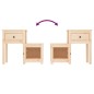 vidaXL Nachttisch 79,5x38x65,5 cm Massivholz Kiefer vidaXL Nachttisch 79,5x38x65,5 cm Massivholz Kiefer